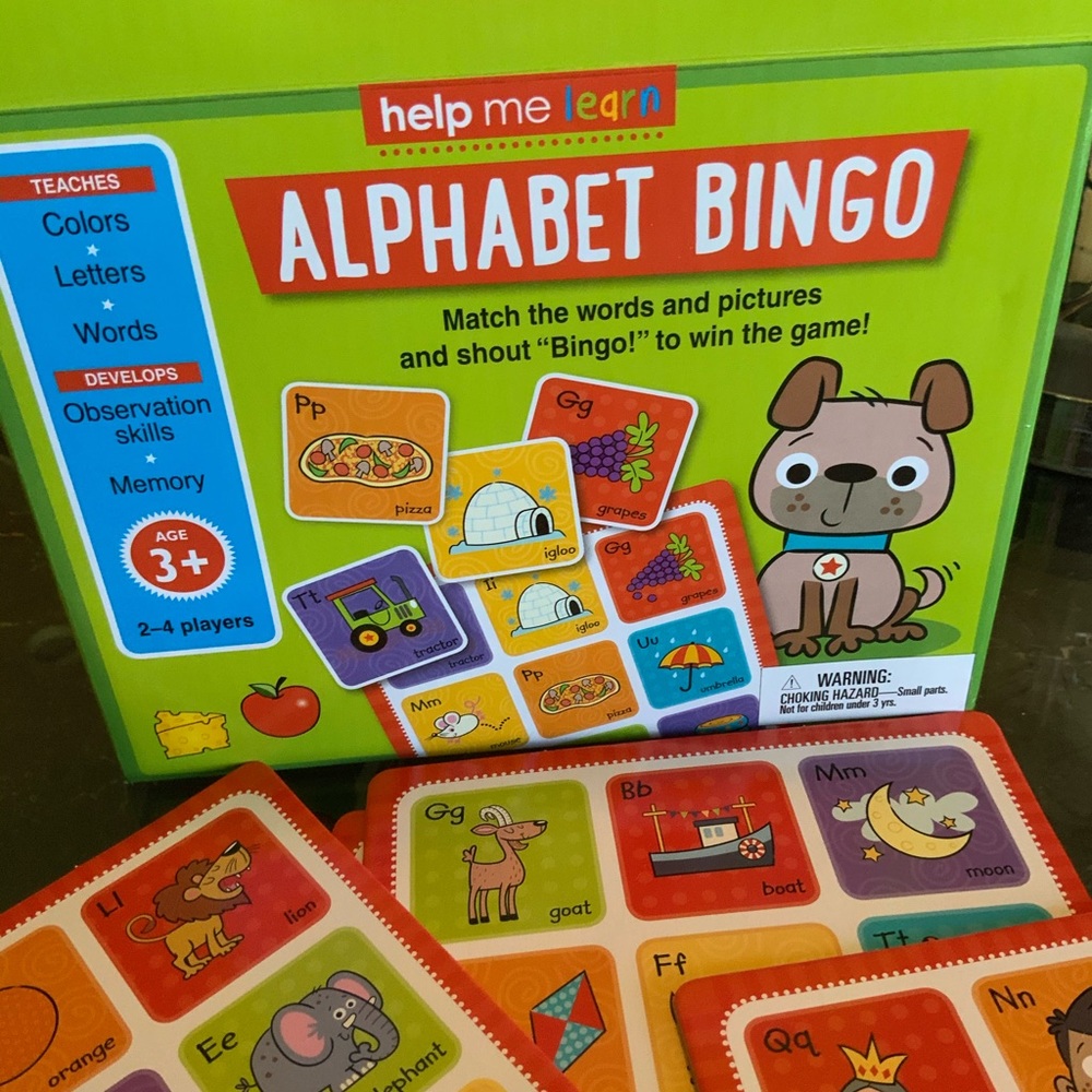Alphabet Bingo 3+ Game Teaches Develops #G2